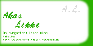 akos lippe business card