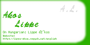 akos lippe business card